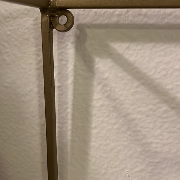 Gold matte finish floating shadow box shelf or set on furniture to display decor - Picture 2 of 6